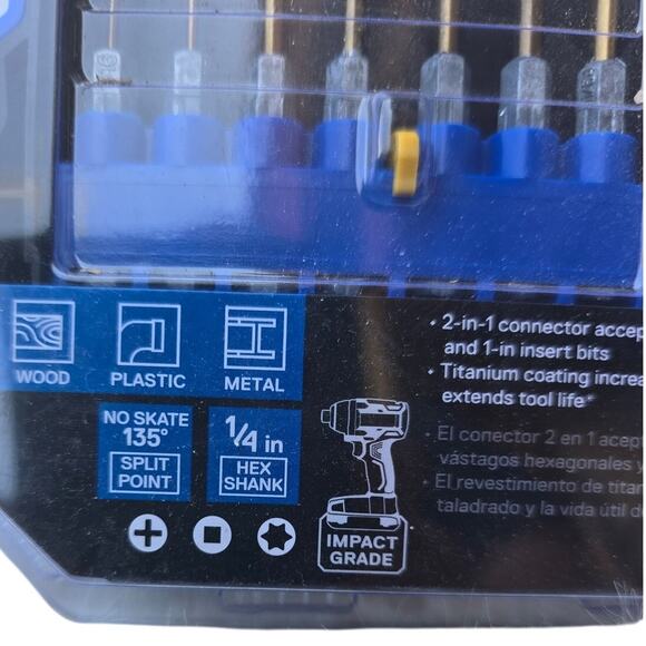 Kobalt 21pc Drill & Drive Set #0155488 Titanium Coated NIB - Picture 2 of 6